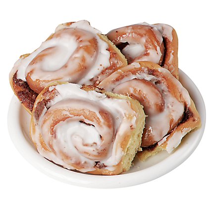 Fresh Baked Cinnamon Rolls With Cream Cheese - 4 Count - Image 1