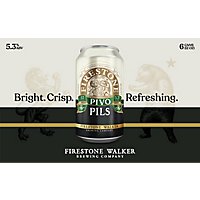 Firestone Walker Pivo Pilsner Beer Cans - 6-12 Fl. Oz. - Image 4
