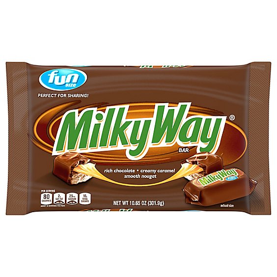 Milky Way Fun Size Chocolate Candy Bars - 10.65 Oz