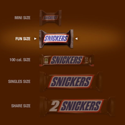 Snickers Original Chocolate Candy Bars Fun Size Bag - 10.59 Oz - Image 3