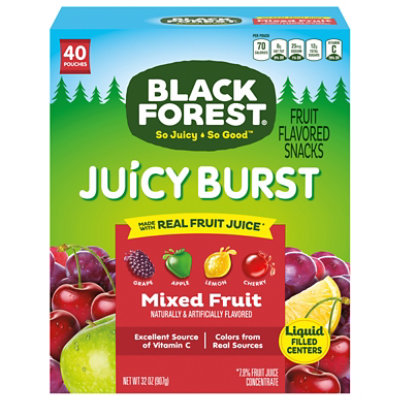 Black Forest Juicy Burst Snacks Mixed Fruit With Real Fruit Juice - 32 Oz