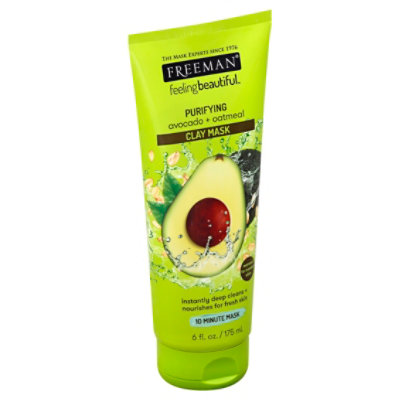 Freeman Clay Masque Avocado/Oatmeal - 6 Oz