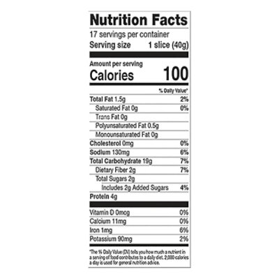 Franz Sandwhich Bread Big Horn Valley 100% Whole Wheat - 24 Oz - Image 2