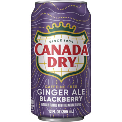Canada Dry Blackberry Ginger Ale Soda Cans - 12-12 Fl. Oz. - Image 2
