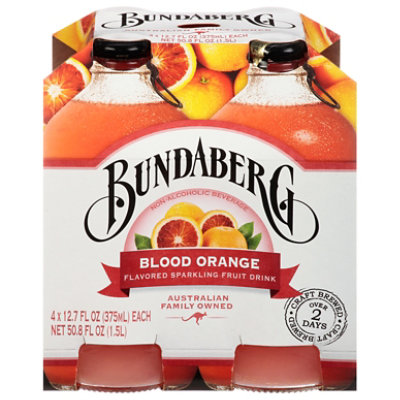 Bundaberg Beverage Non Alcoholic Sparkling Fruit Drink Blood Orange - 4-12.7 Fl. Oz. - Image 3