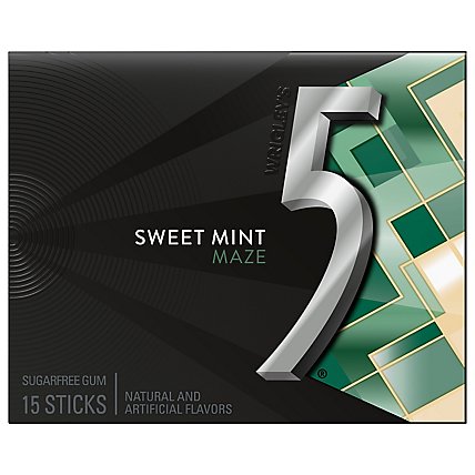 5 Gum Sweet Mint Sugarfree Gum Single Pack - Image 3