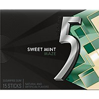 5 Gum Sweet Mint Sugarfree Gum Single Pack - Image 2