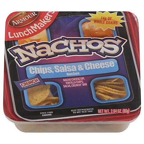 Armour Lunch Maker Nachos Chips Salsa & Cheese - 2.9 Oz
