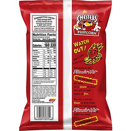 CHESTERS Popcorn Flamin Hot - 2.125 Oz - Image 6