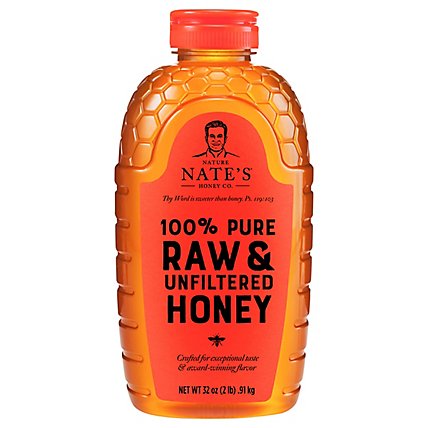 Nature Nates Honey Bottle - 32 Oz - Image 1