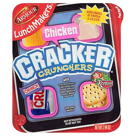 Armour LunchMakers Chicken & Crackers Kit with Crunch Bar - 2.4 Oz