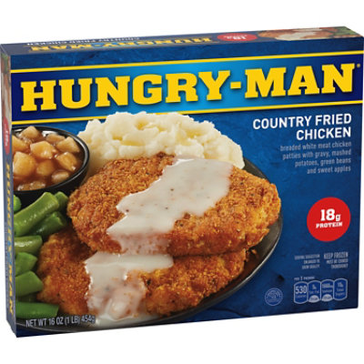 HUNGRY-MAN Frozen Meal Country Fried Chicken - 16 Oz