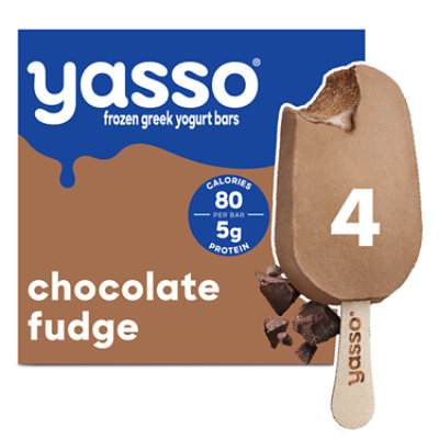 Yasso Frozen Yogurt Greek Bars Chocolate Fudge - 4-3.5 Fl. Oz. - Image 2