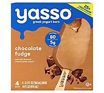 Yasso Frozen Yogurt Greek Bars Chocolate Fudge - 4-3.5 Fl. Oz.