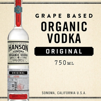 Hanson of Sonoma Organic Habanero Grape Based Vodka Bottle - 750 Ml - Image 1