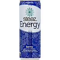 steaz Energy Green Tea Organic Berry - 12 Fl. Oz. - Image 2