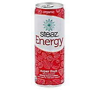 steaz Energy Green Tea Organic Super Fruit - 12 Fl. Oz.