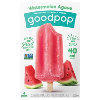 GoodPop Pops Watermelon Agave - 4-2.75 Fl. Oz. - Image 1