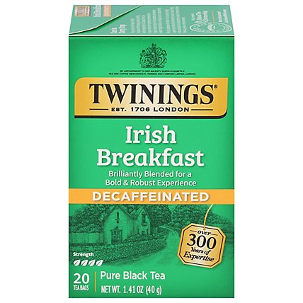 Twinings of London Black Tea Irish Breakfast Decaffeinated - 20 Count - Image 3