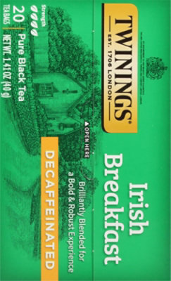 Twinings of London Black Tea Irish Breakfast Decaffeinated - 20 Count - Image 5