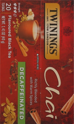 Twinings of London Black Tea Chai Decaffeinated - 20 Count - Image 5