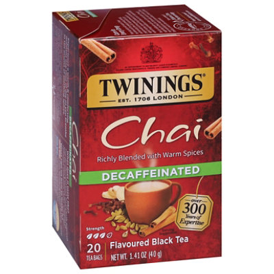 Twinings of London Black Tea Chai Decaffeinated - 20 Count - Image 2