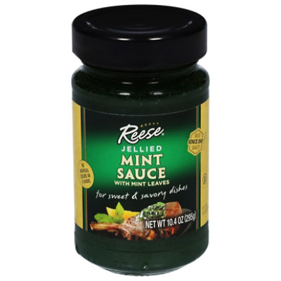 Reese Jelly Mint Sauce with Mint Leaves - 10.5 Oz