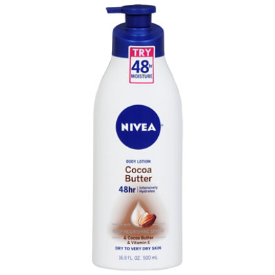 NIVEA Body Lotion Intensive Hydrates Skin Cocoa Butter - 16.9 Fl. Oz. - Image 3