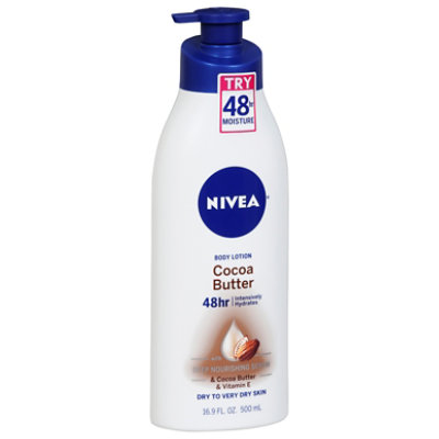 NIVEA Body Lotion Intensive Hydrates Skin Cocoa Butter - 16.9 Fl. Oz. - Image 1