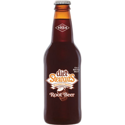 Stewart's Diet Root Beer Soda Bottle - 4-12 Fl. Oz. - Image 3