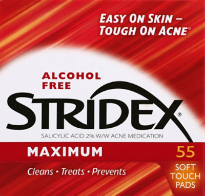 Stridex Acne Pads Max Strong - 55 Count - Image 2