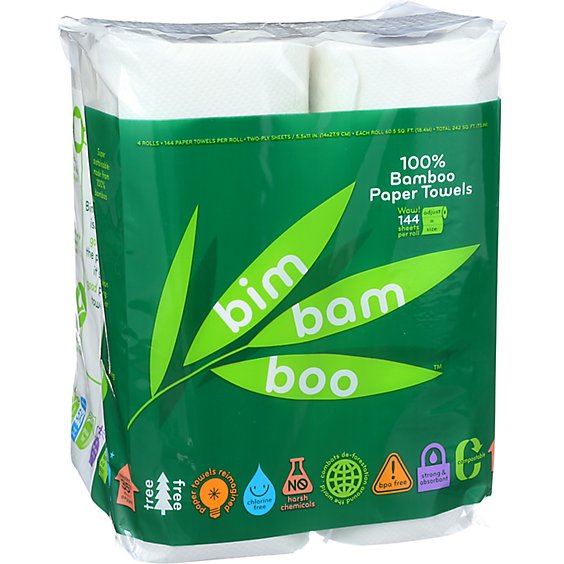Bim Bam Boo Paper Towels Bag - 4 Roll