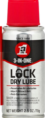 3-In-One Lock Dry Lube - 2.5 Oz - Image 2