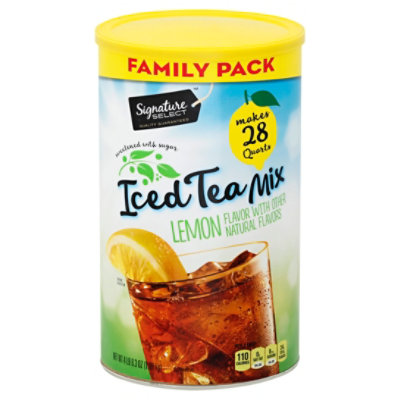 Signature SELECT Iced Tea Mix Sugar Sweetened Natural Lemon Flavor 70