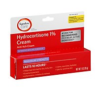 Signature Care Cream Anti Itch Hydrocortisone 1% Healing Formula Maximum Strength - 1 Oz