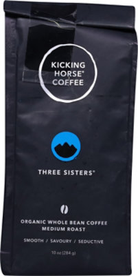 Kicking Horse Coffee Whole Bean Medium Roast Three Sisters - 10 Oz - Image 4