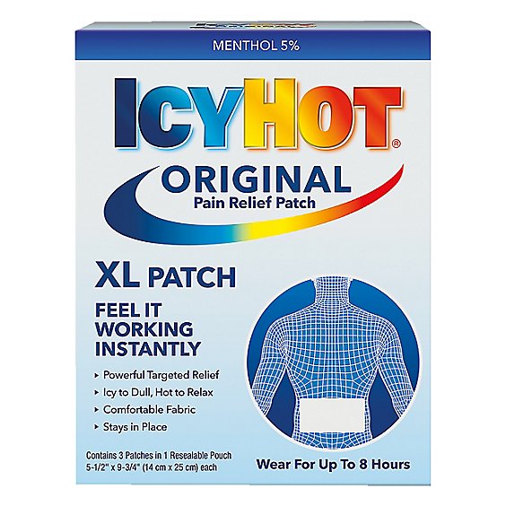 Icy Hot Medicated Patch XL Back And Large Areas - 3 Count