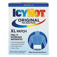 Icy Hot Medicated Patch XL Back And Large Areas - 3 Count - Image 1