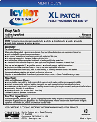 Icy Hot Medicated Patch XL Back And Large Areas - 3 Count - Image 5