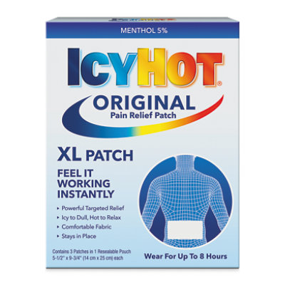 Icy Hot Medicated Patch XL Back And Large Areas - 3 Count - Image 2