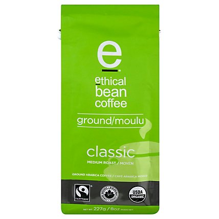 ethical bean coffee Coffee Ground Medium Roast Classic - 8 Oz - Image 3