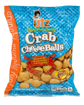 Utz Cheese Balls Crab Baked White Cheddar 3.5 Oz Randalls