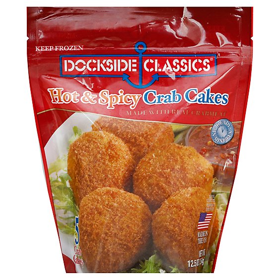 Dockside Classics Crab Cakes Hot & Spicy 5 Count - 12.5 Oz
