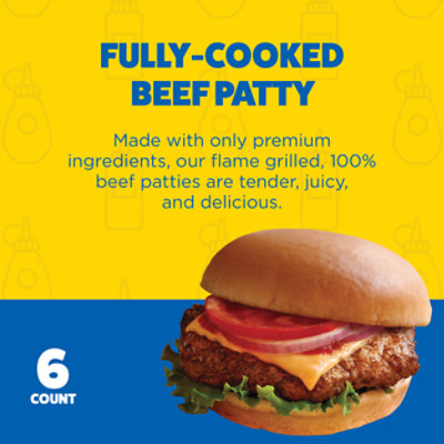 Ball Park Frozen Original Beef Patties - 6 Count - Image 2