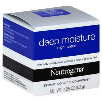 Neutrogena Face Deep Moisture Night Cream - 2.25 Oz