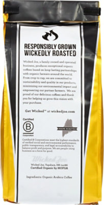 Wicked Joe Coffee Organic Fair Trade Ground Light Roast With Dark Breakfast Blend - 12 Oz - Image 4