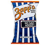 Zapps Potato Chips New Orleans Kettle Style No Salt Added - 5 Oz