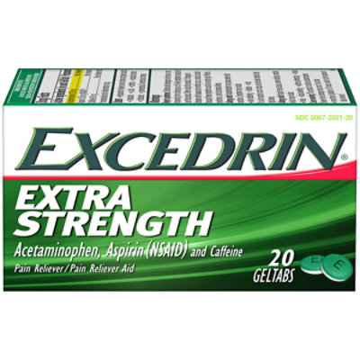 Excerdin Pain Reliever Extra Strength Geltabs - 20 Count
