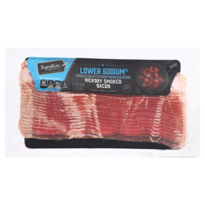 Signature SELECT Bacon Sliced Lower Sodium Classic Cut - 16 Oz - Image 4