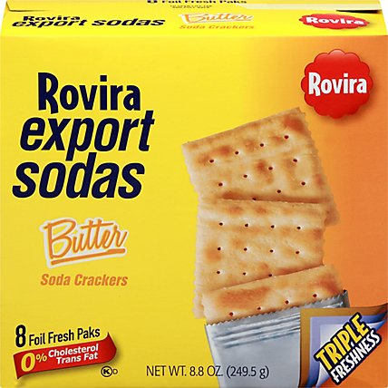 Rovira Export Sodas Crackers Soda Butter Box 8 Count - 8.8 Oz - Image 3